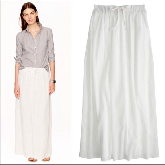 J. Crew Dresses & Skirts - J. Crew Flowy Cotton Maxi Skirt